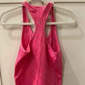 Pink lulu tank top